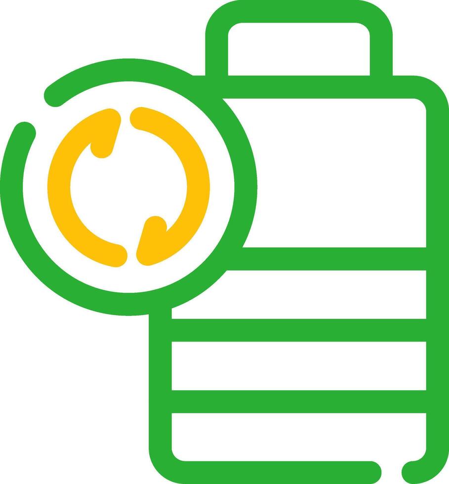 Battery Recyclings Creative Icon Design vector