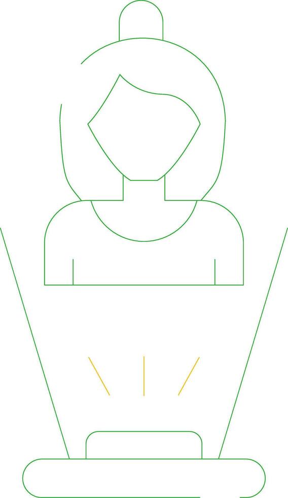 Hologram Creative Icon Design vector