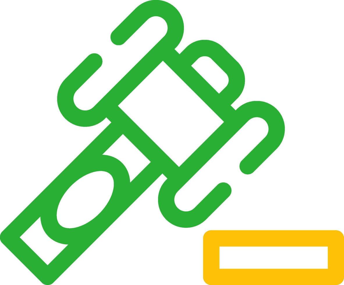 Law Hammer Creative Icon Design vector