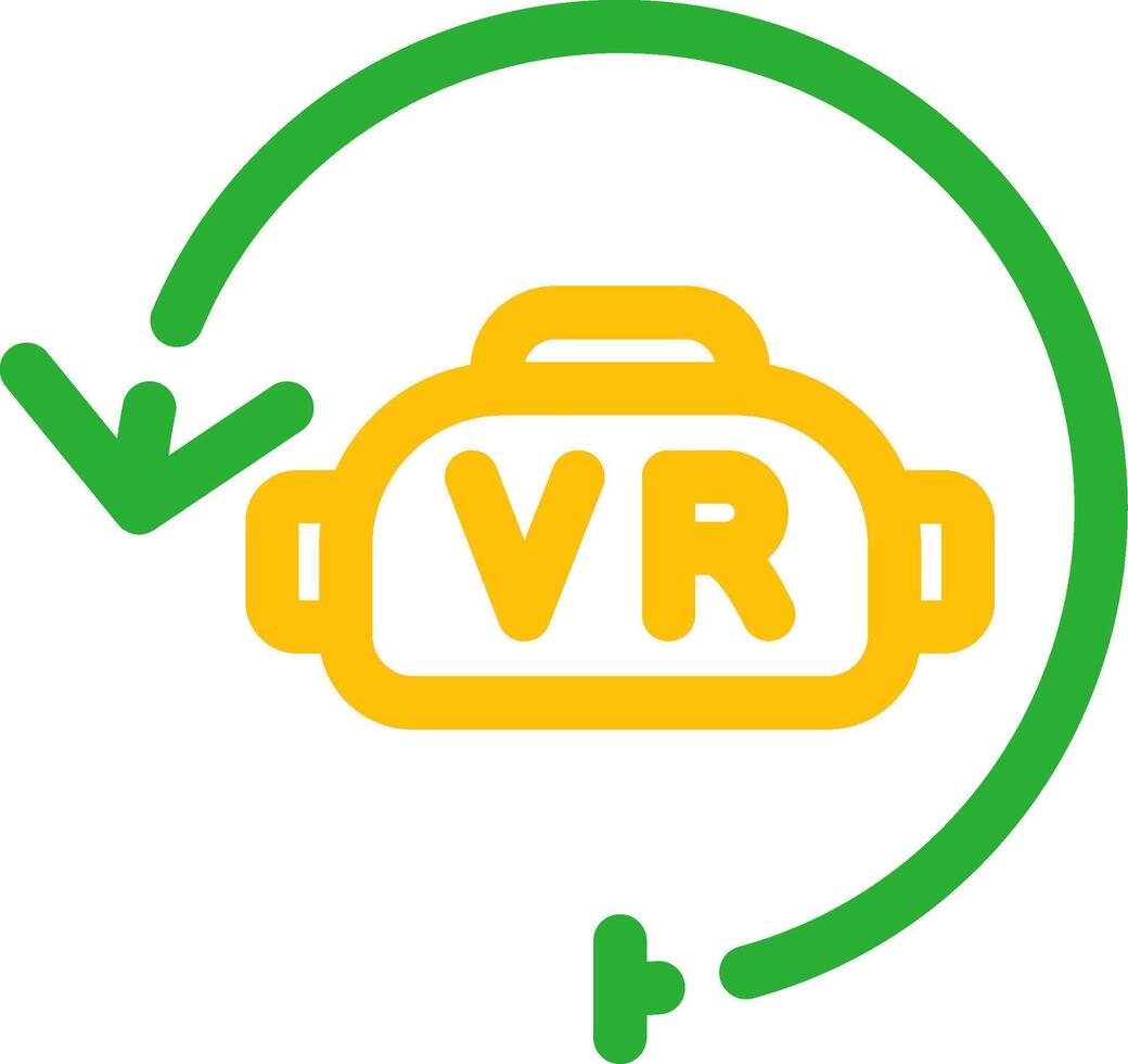 Virtual Reality Creative Icon Design vector