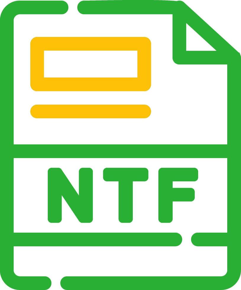 NTF Creative Icon Design vector