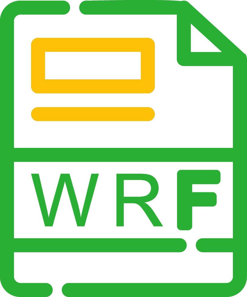 WRF Creative Icon Design vector