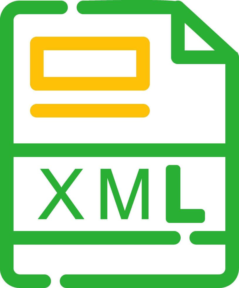 XML Creative Icon Design vector