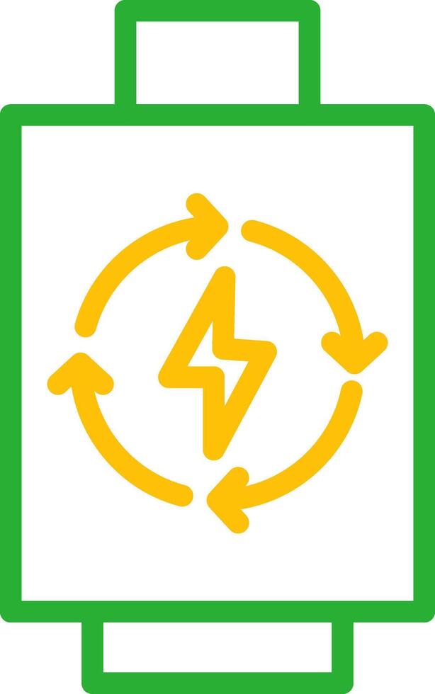 Rechargeable Battery Creative Icon Design vector