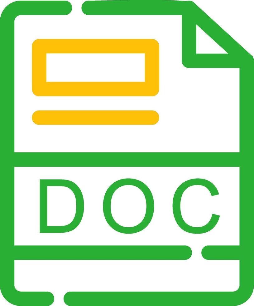 DOC Creative Icon Design vector