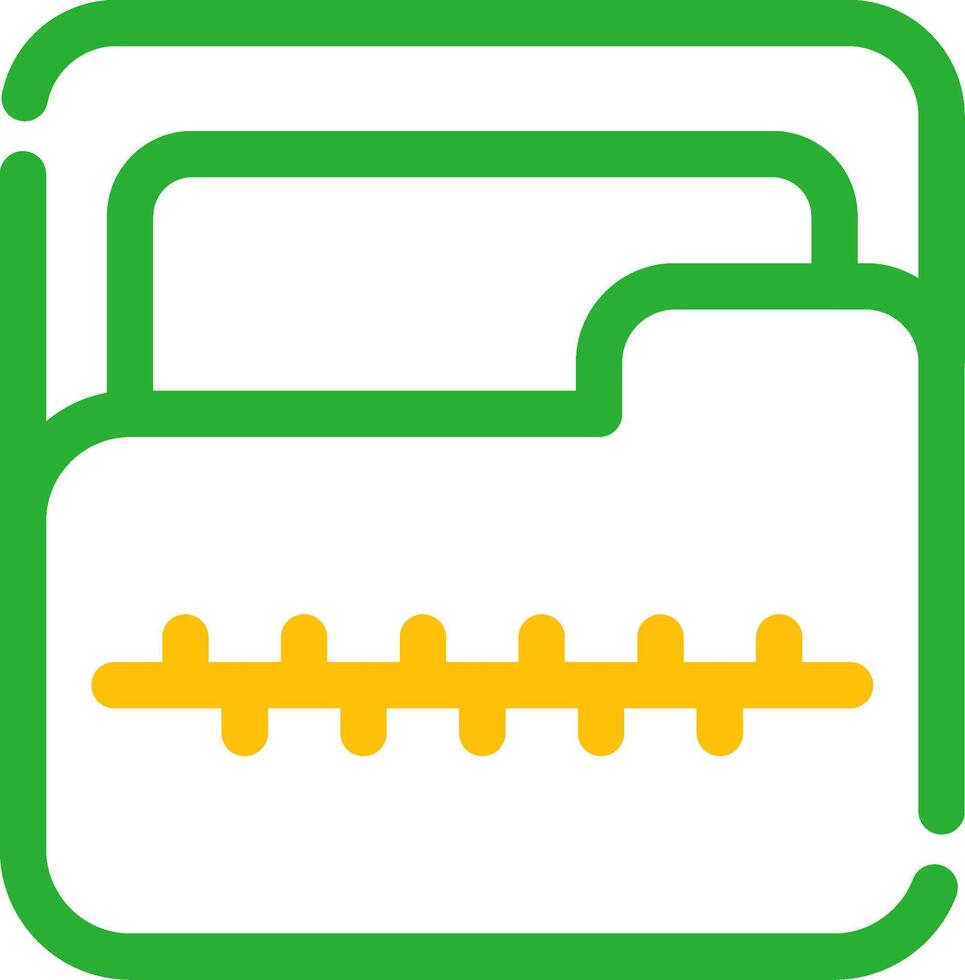 Zip Folder Creative Icon Design vector