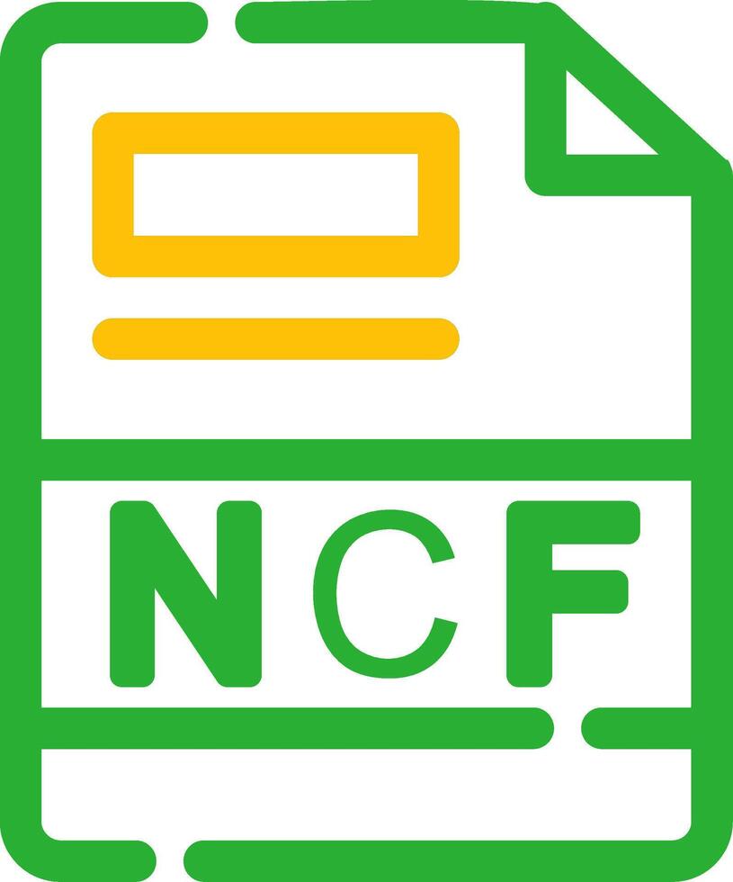 NCF Creative Icon Design vector