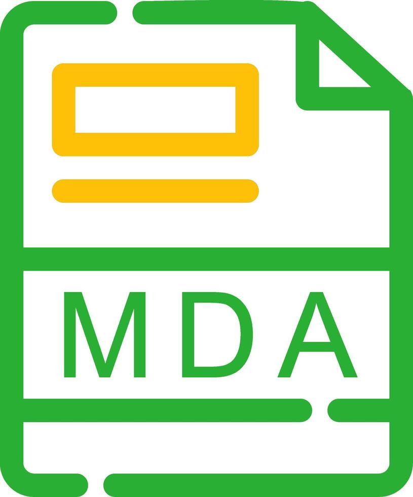 MDA Creative Icon Design vector