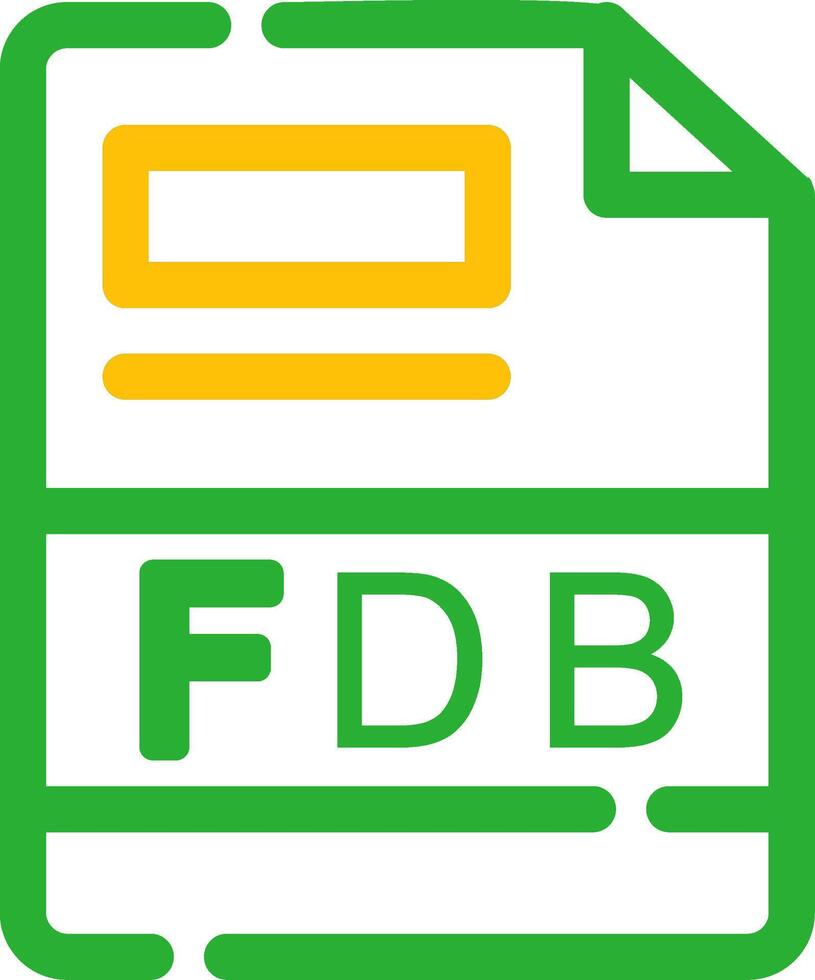 FDB Creative Icon Design vector