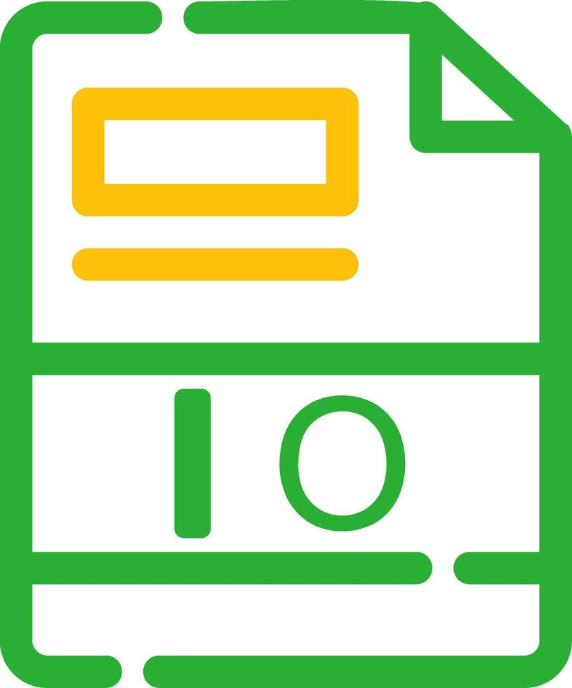 IO Creative Icon Design vector