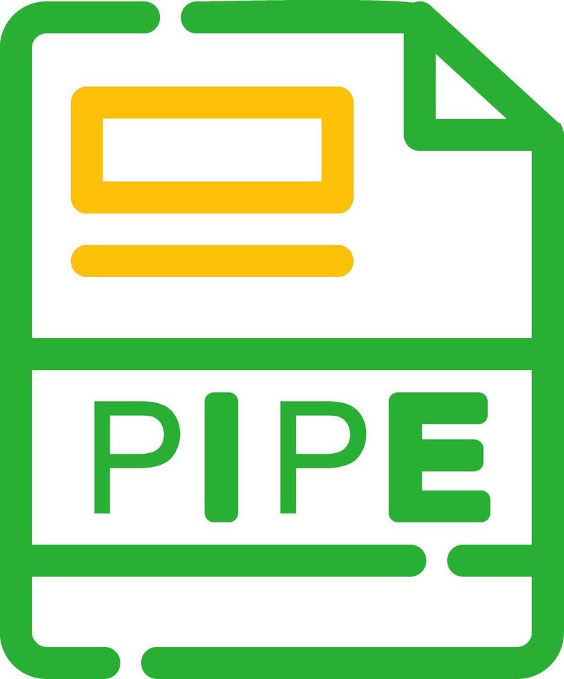 PIPE Creative Icon Design vector