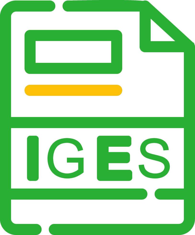 IGES Creative Icon Design vector