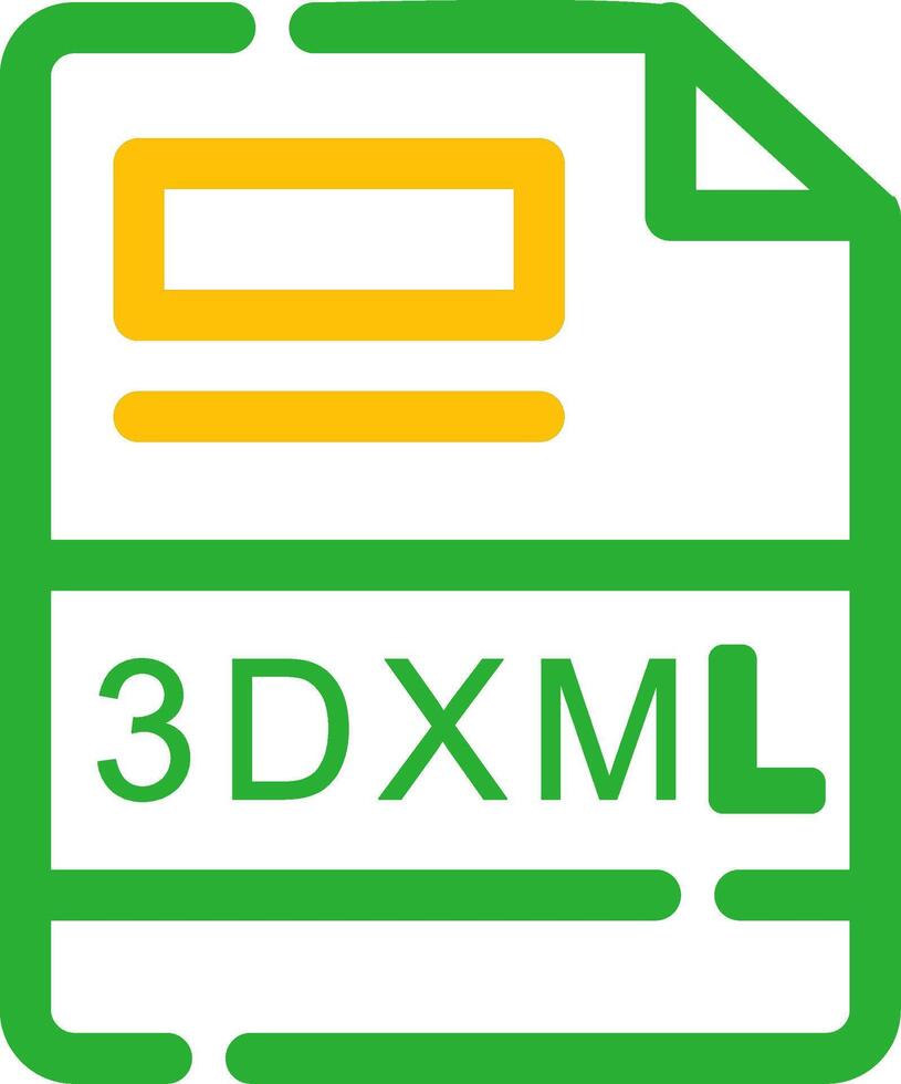 3DXML Creative Icon Design vector