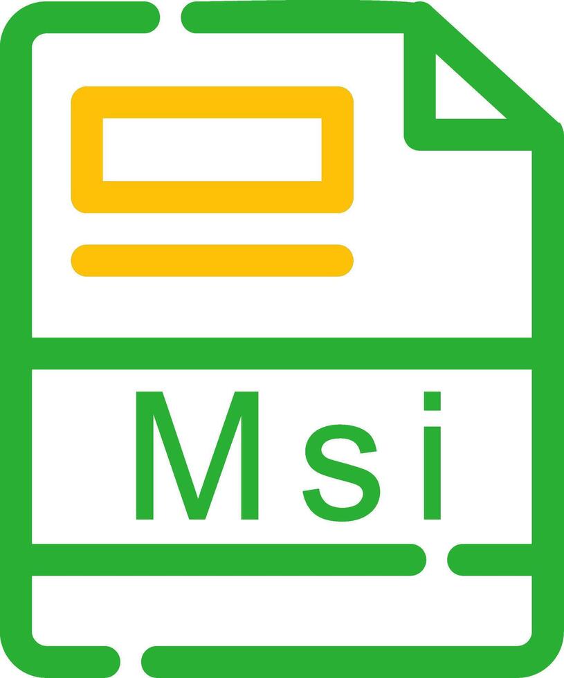 Msi Creative Icon Design vector