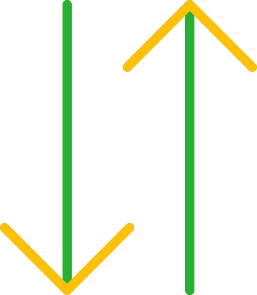 Double Arrow Creative Icon Design vector