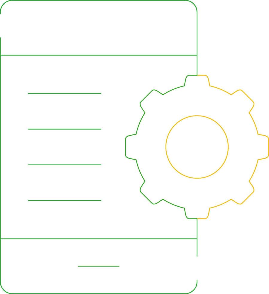Mobile Setting Creative Icon Design vector