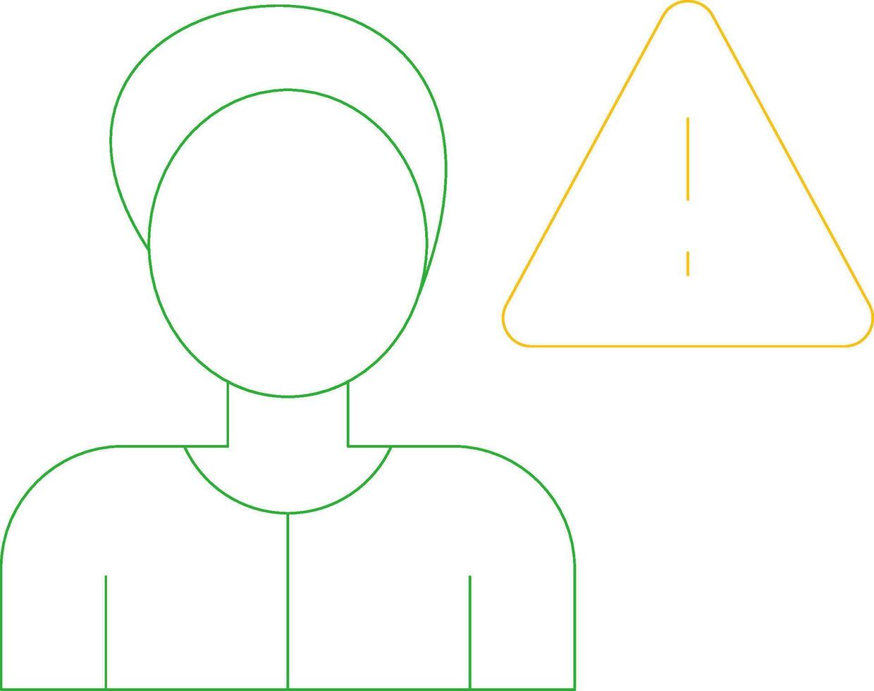 Cautious Creative Icon Design vector