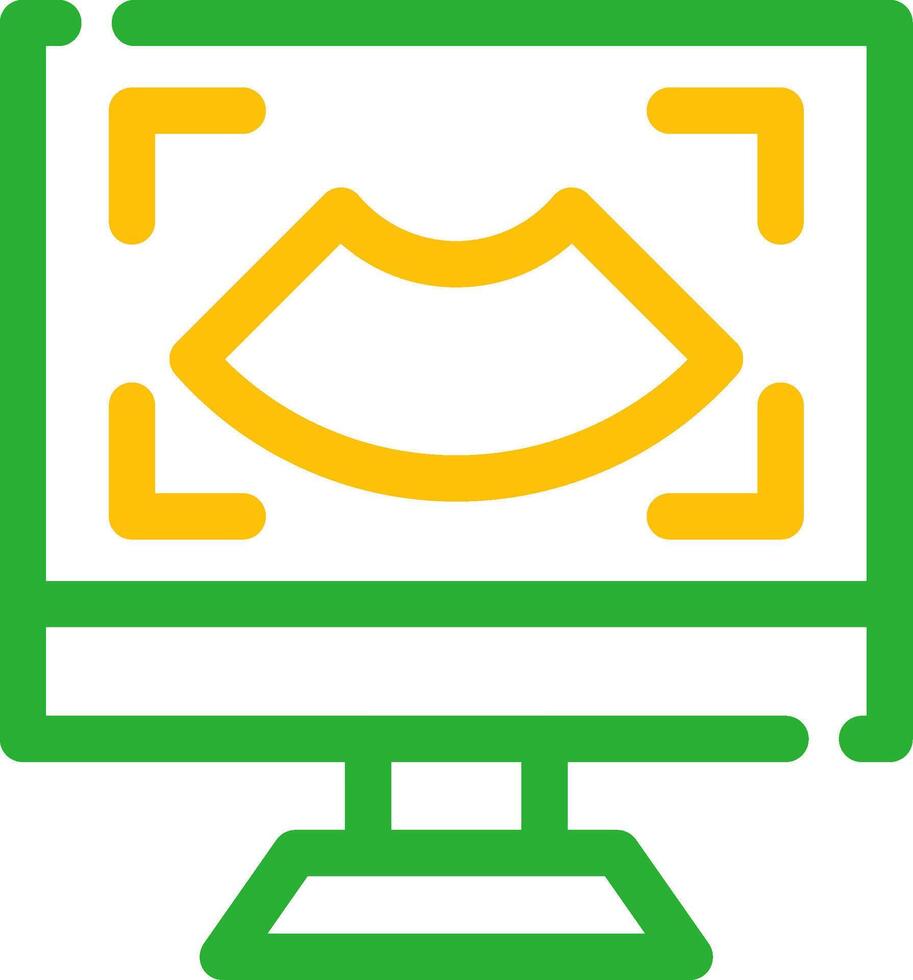 Ultrasound Creative Icon Design vector