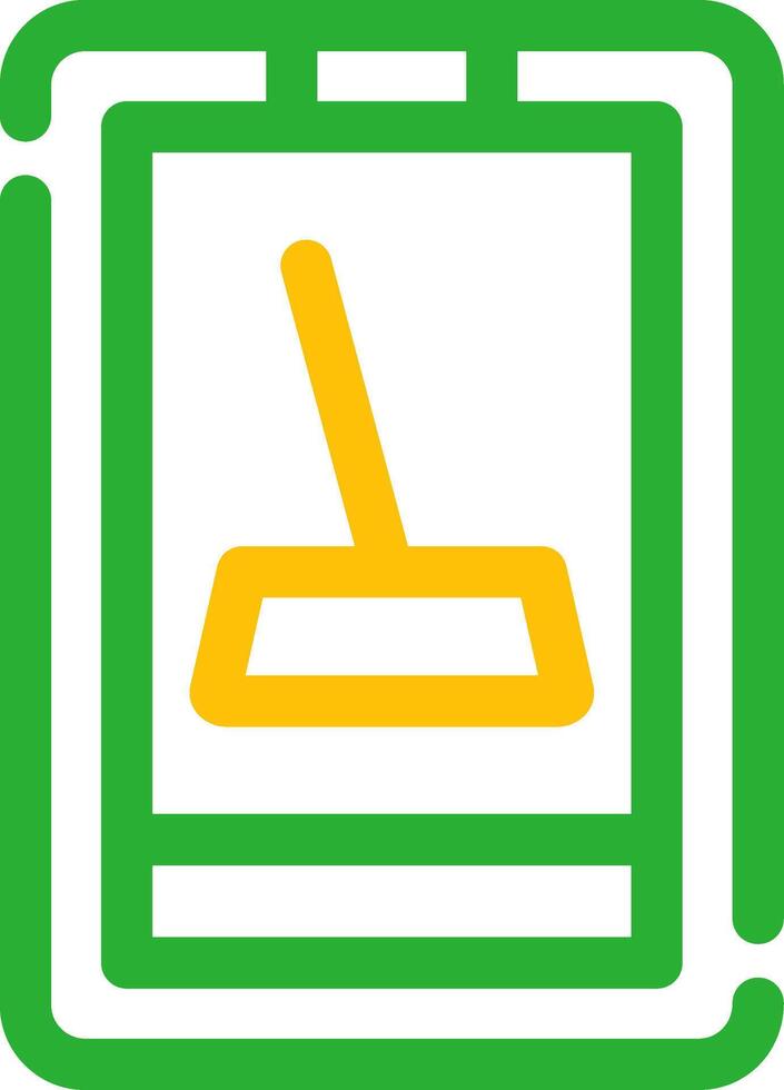 Cleaner Mobile App Creative Icon Design vector