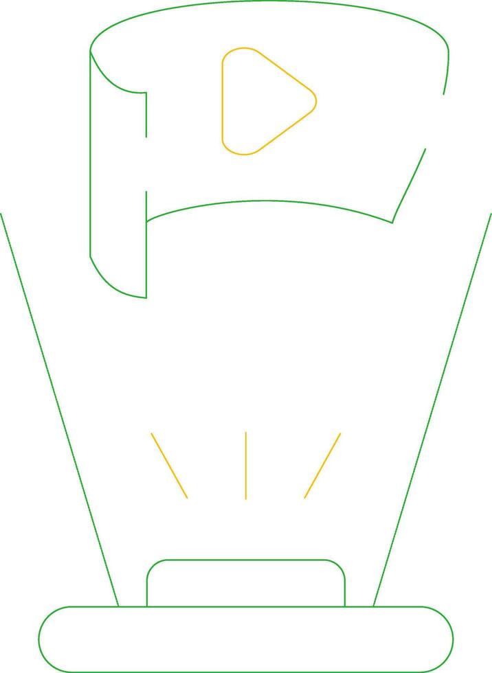 Field Of View Creative Icon Design vector