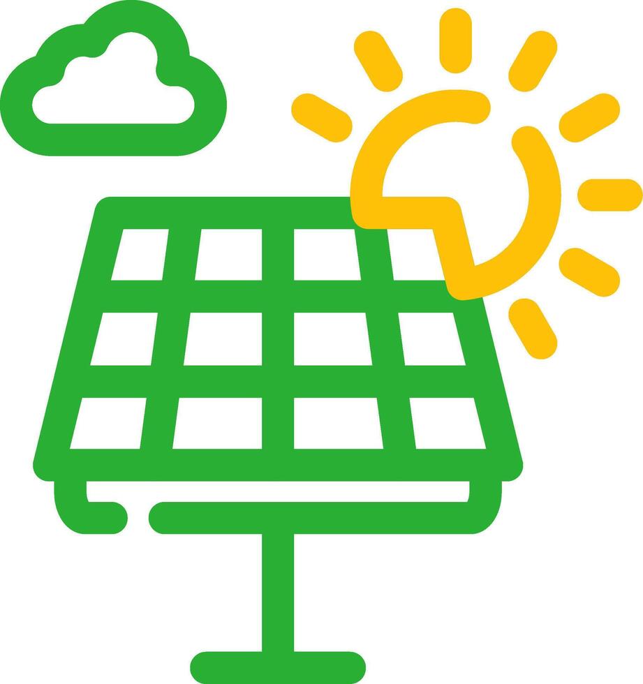 Solar Panel Creative Icon Design vector