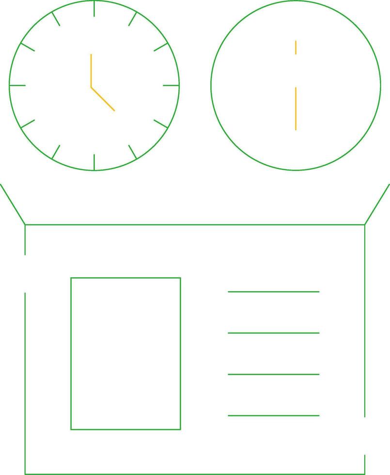 Real Time Inventory Info Creative Icon Design vector