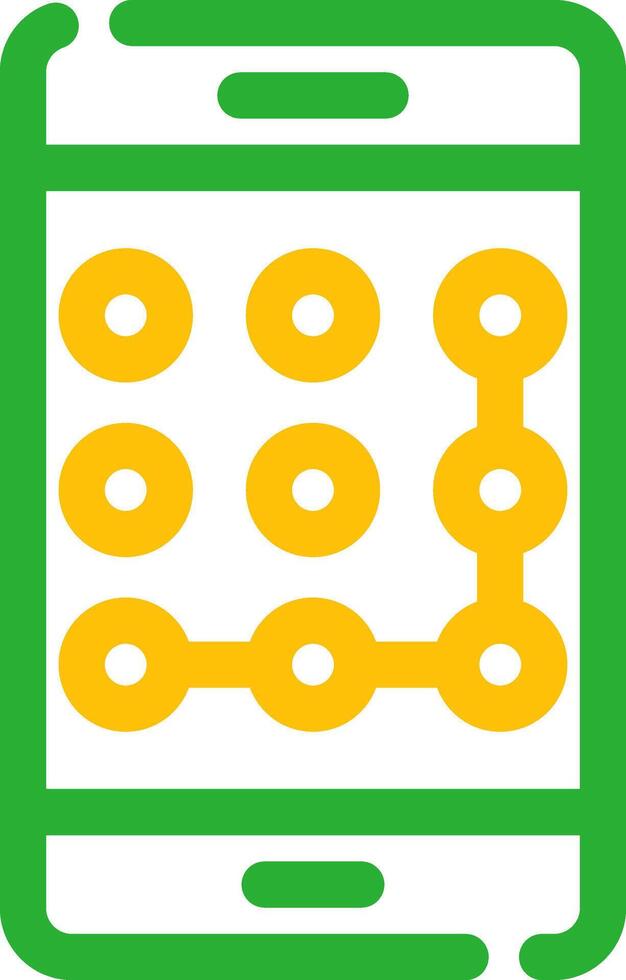 Pattern Lock Creative Icon Design vector