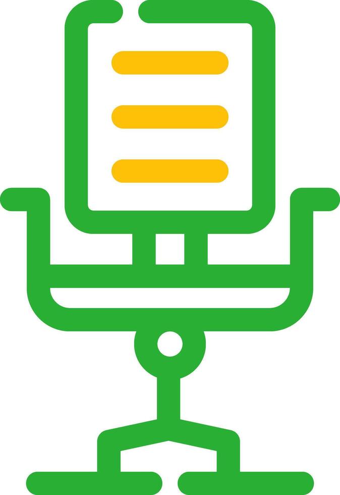 Desk Chair Creative Icon Design vector