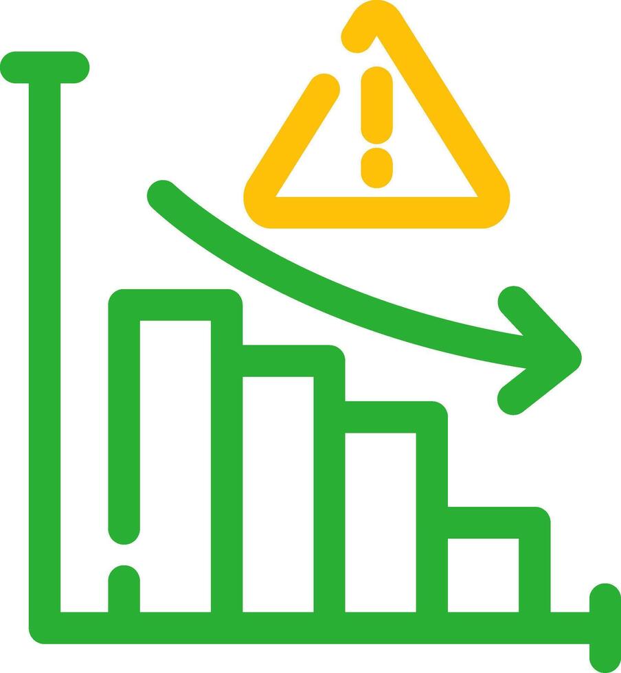 Market Risk Creative Icon Design vector