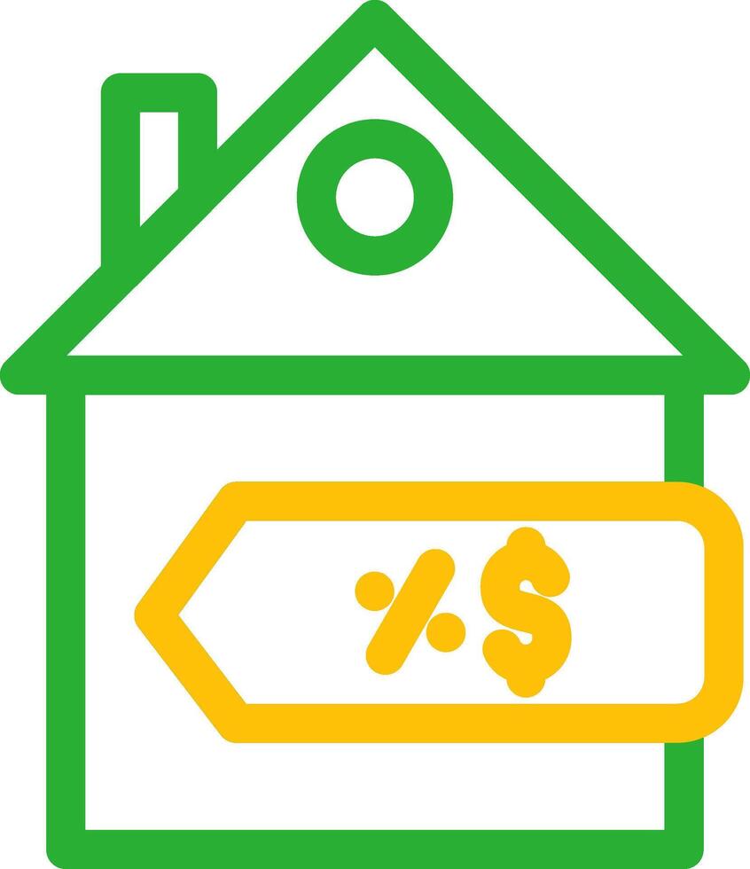 House Sale Creative Icon Design vector