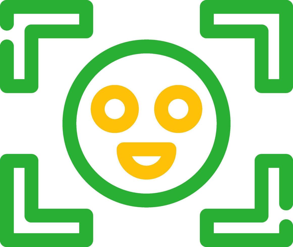 Face Detection Creative Icon Design vector