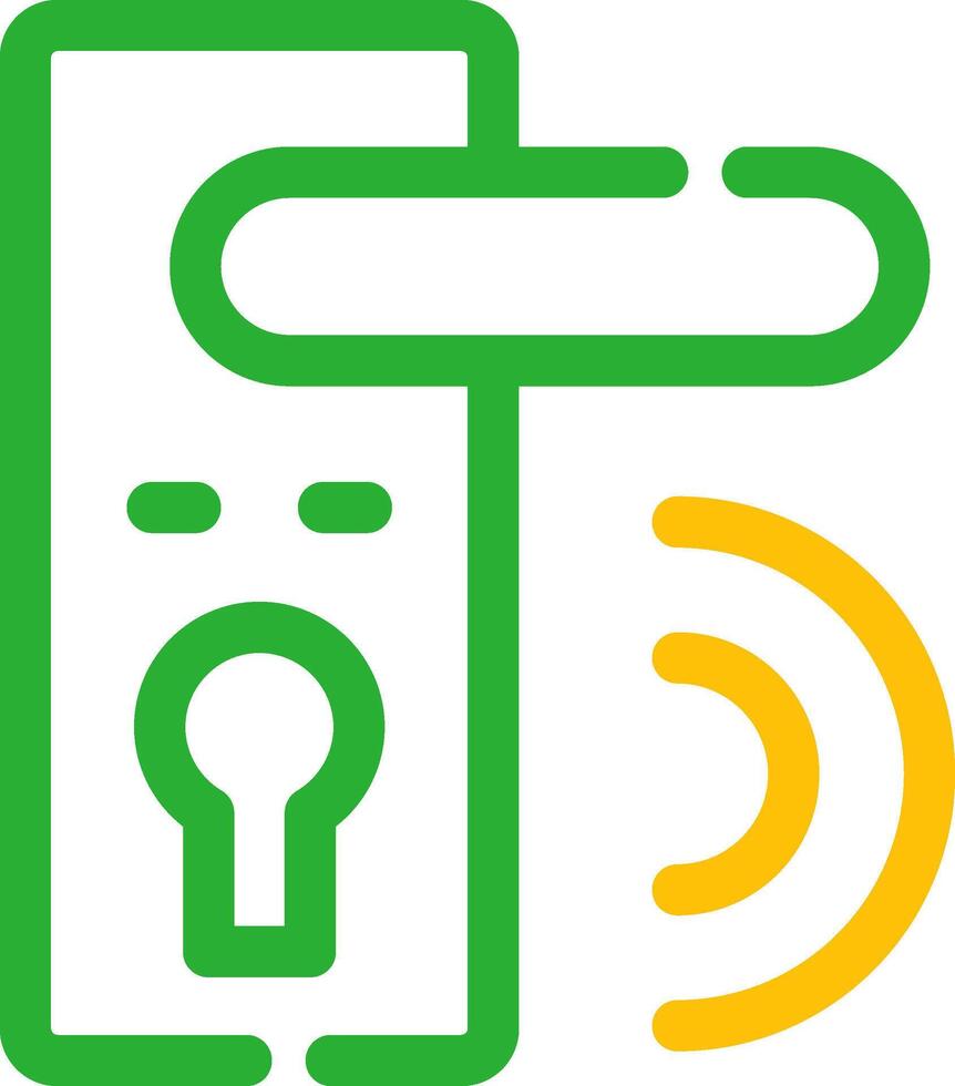 Door Lock Creative Icon Design vector