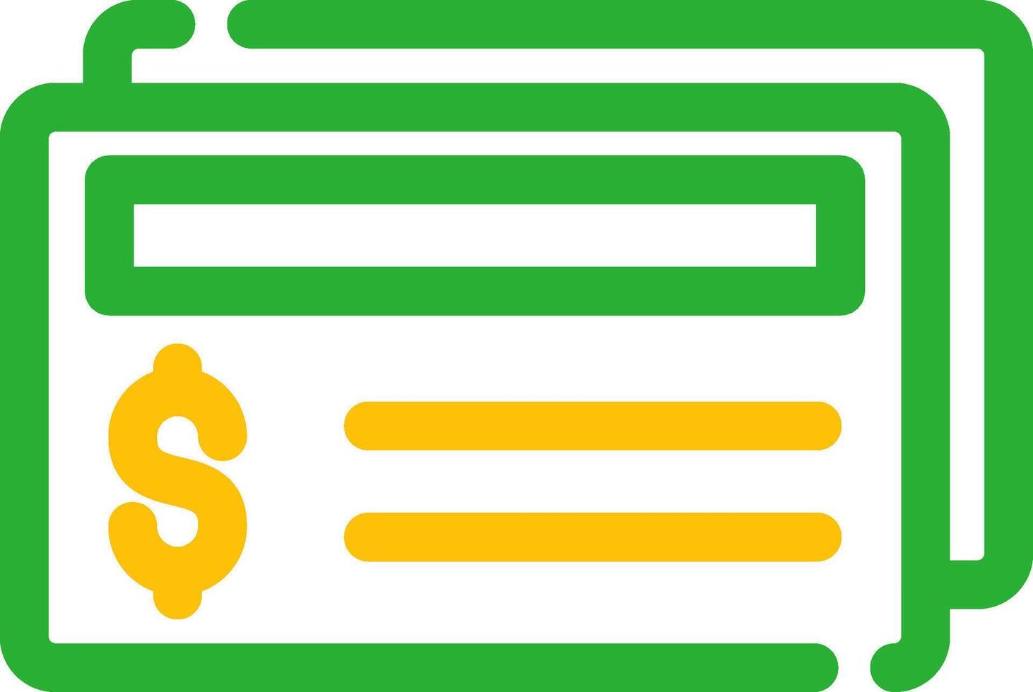 Cheque Creative Icon Design vector