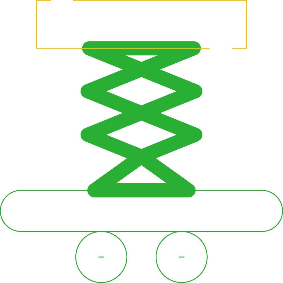 Car Lifter Creative Icon Design vector