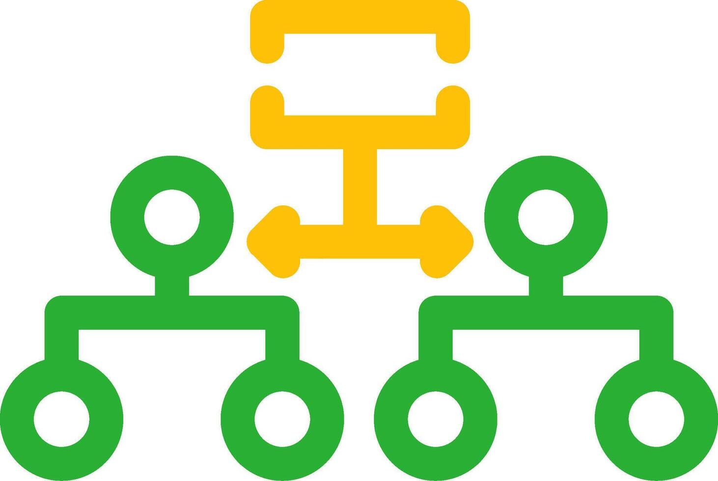 Labeled Hierarchy Creative Icon Design vector