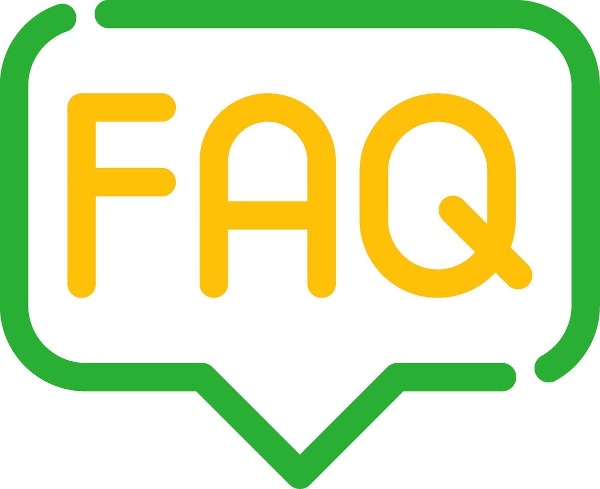 FAQ Creative Icon Design vector