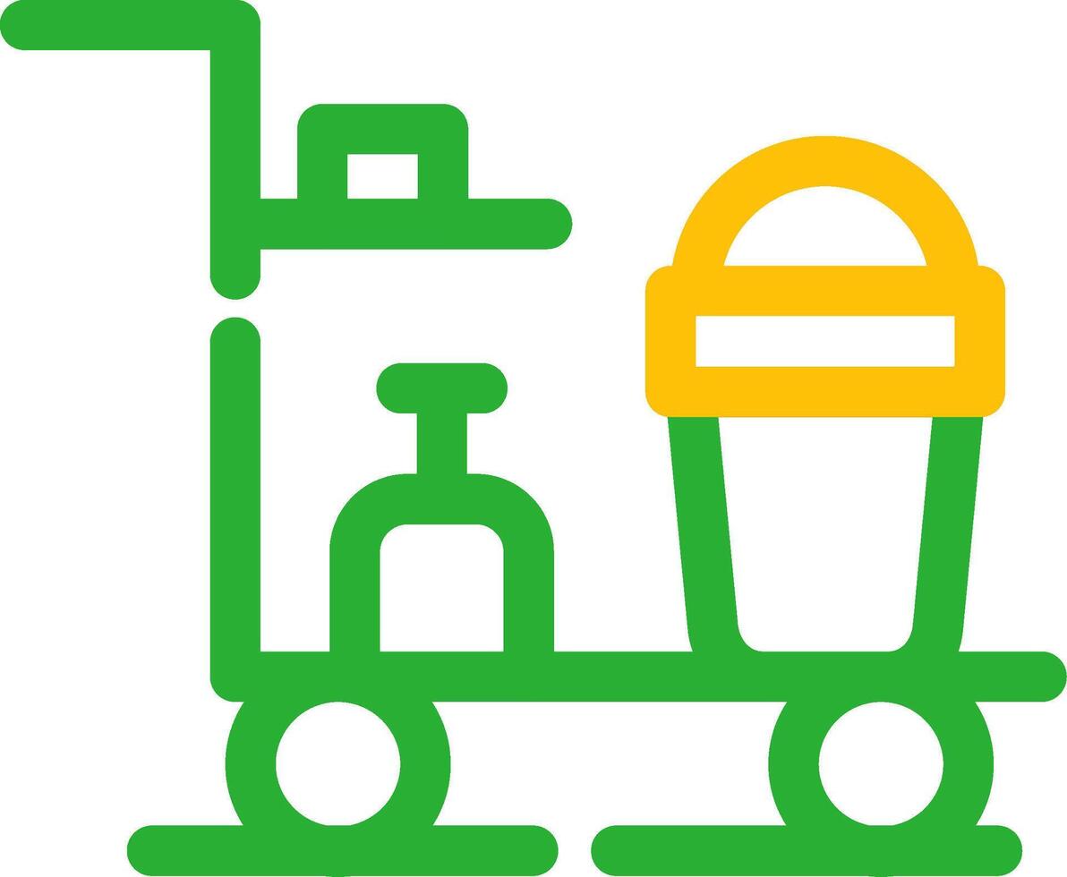 Cleaning Cart Creative Icon Design vector