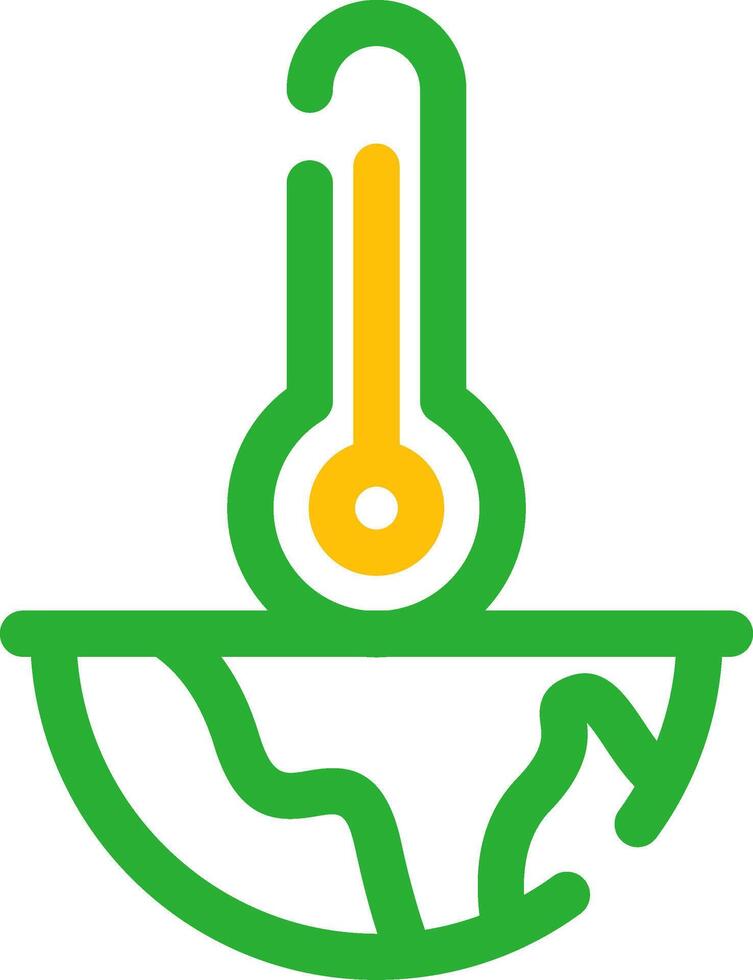 Global Warming Creative Icon Design vector
