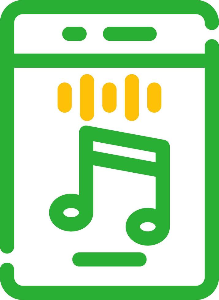 Vertical Rhythm Creative Icon Design vector