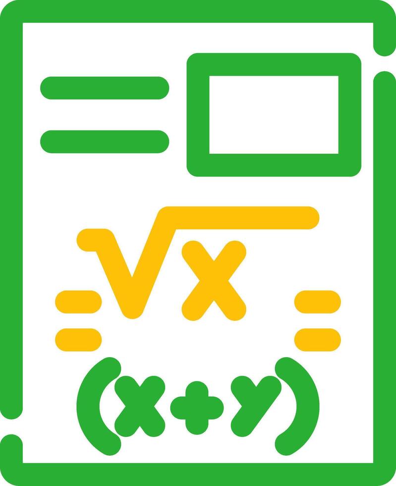 Maths Creative Icon Design vector