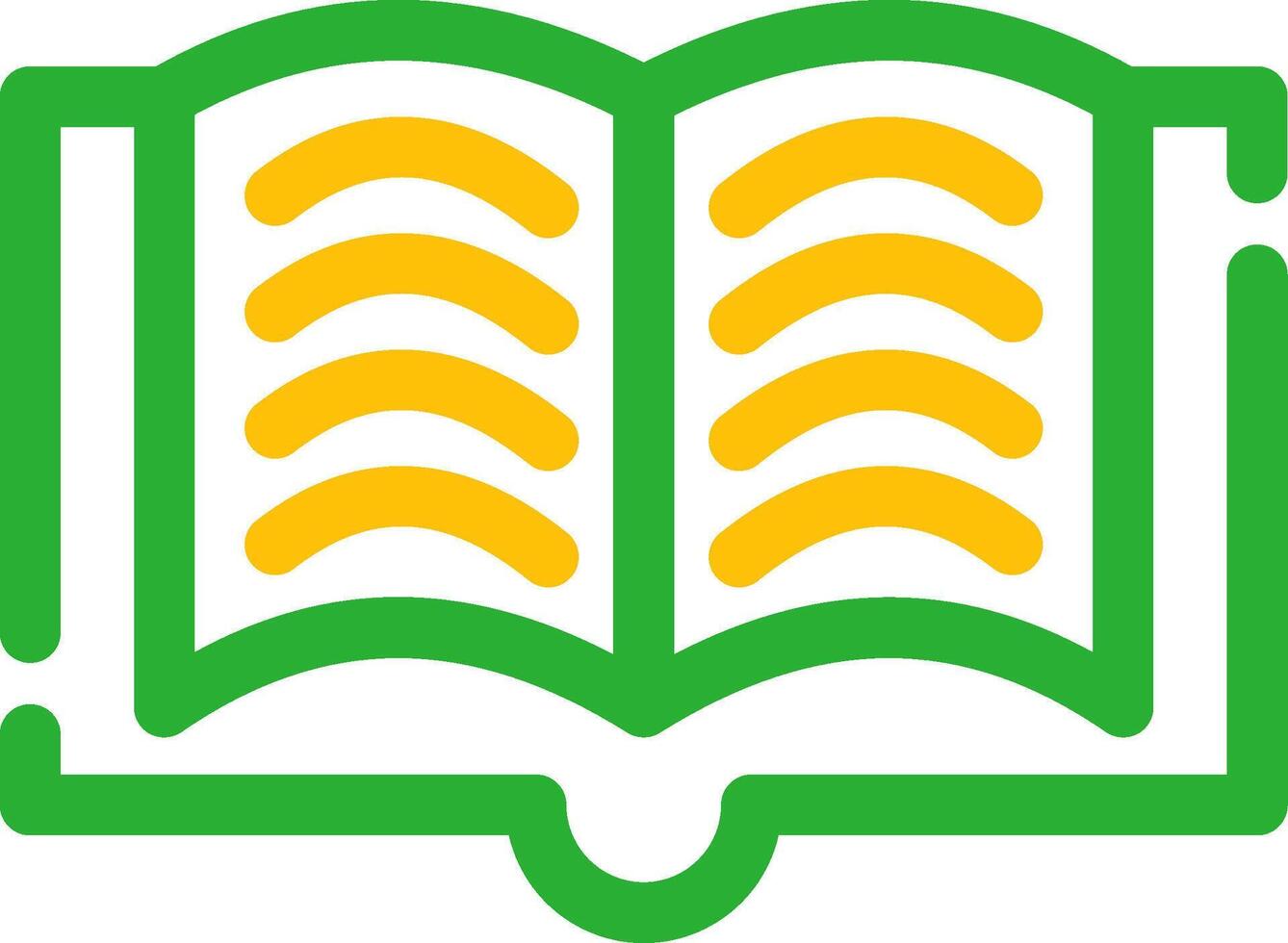 Open Book Creative Icon Design vector