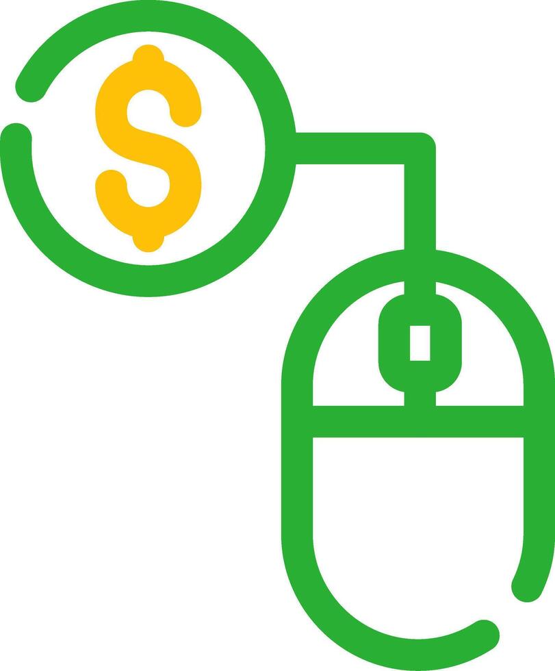 Pay Per Click Creative Icon Design vector