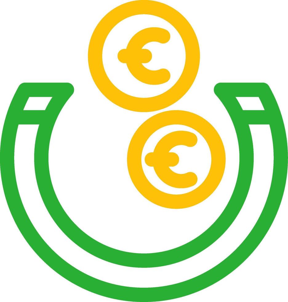 diseño de icono creativo de atracción de dinero vector