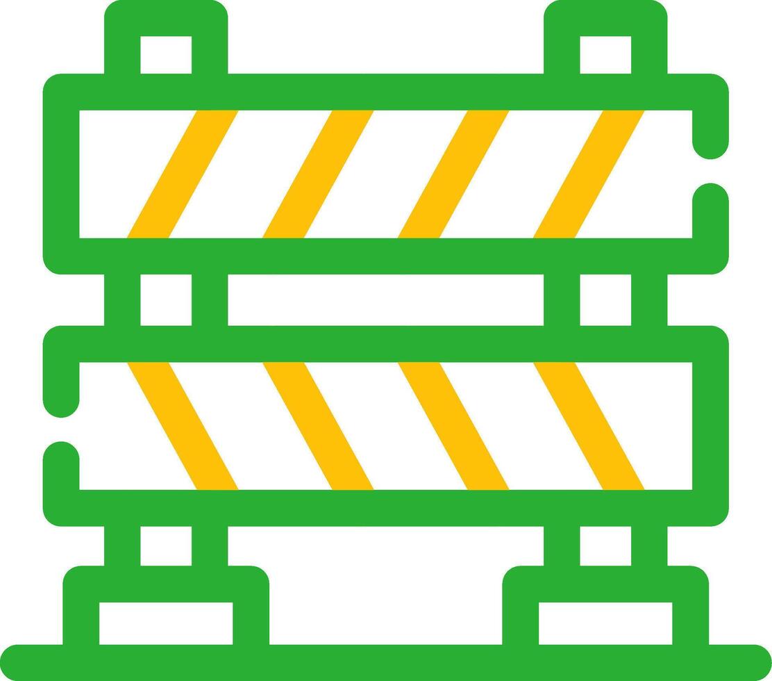 Road Barrier Creative Icon Design vector