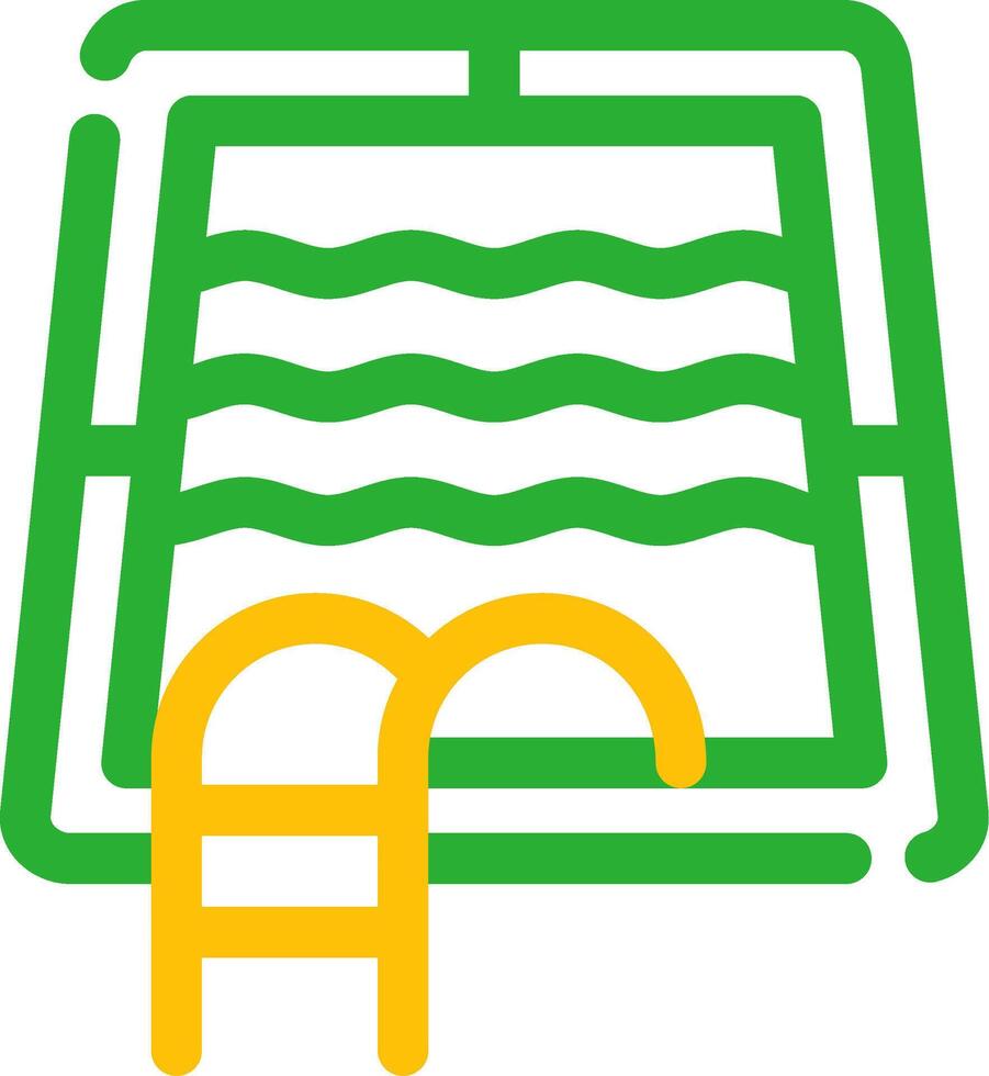 Swimming Pool Creative Icon Design vector