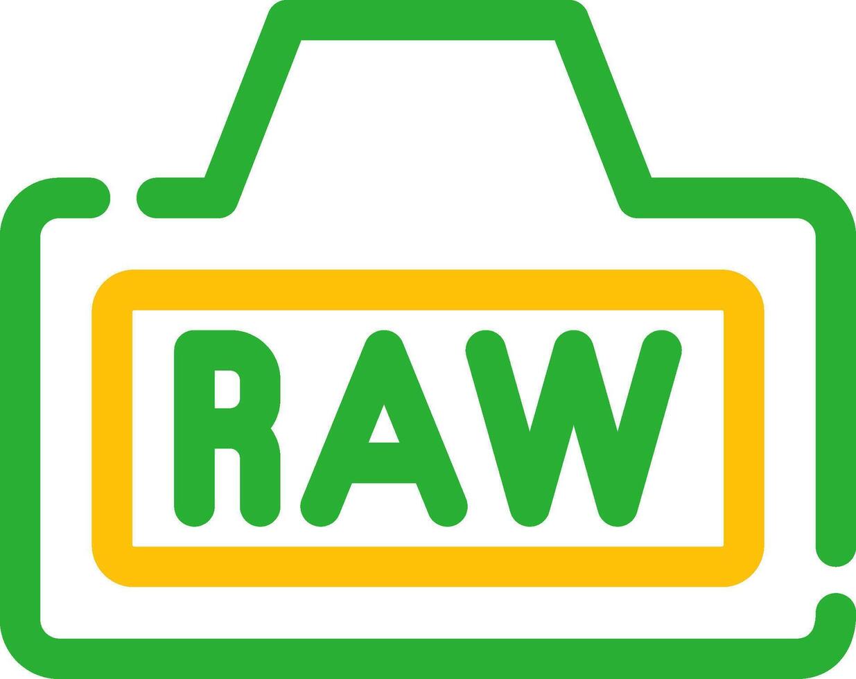Raw Creative Icon Design vector