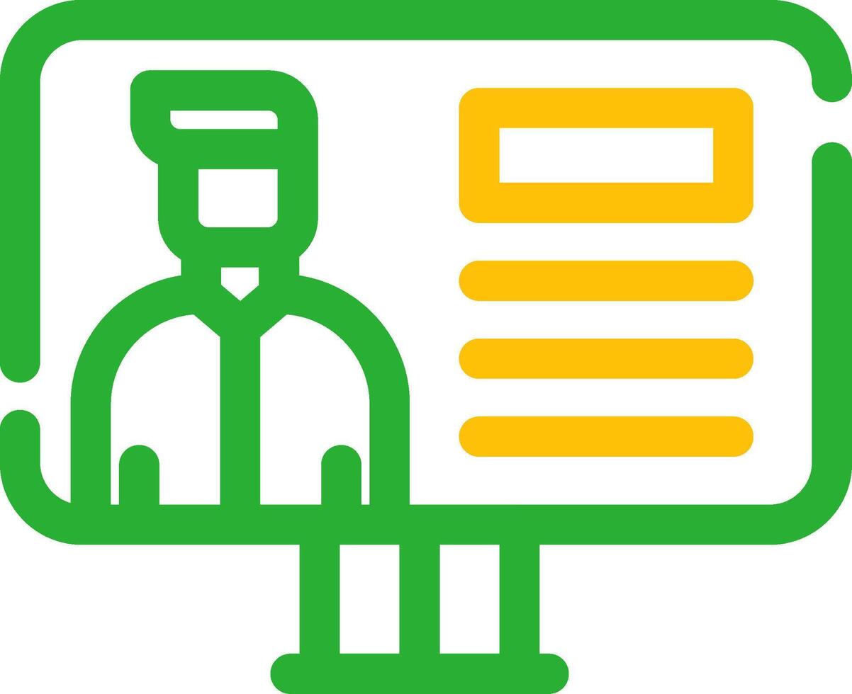 Online Lecture Creative Icon Design vector