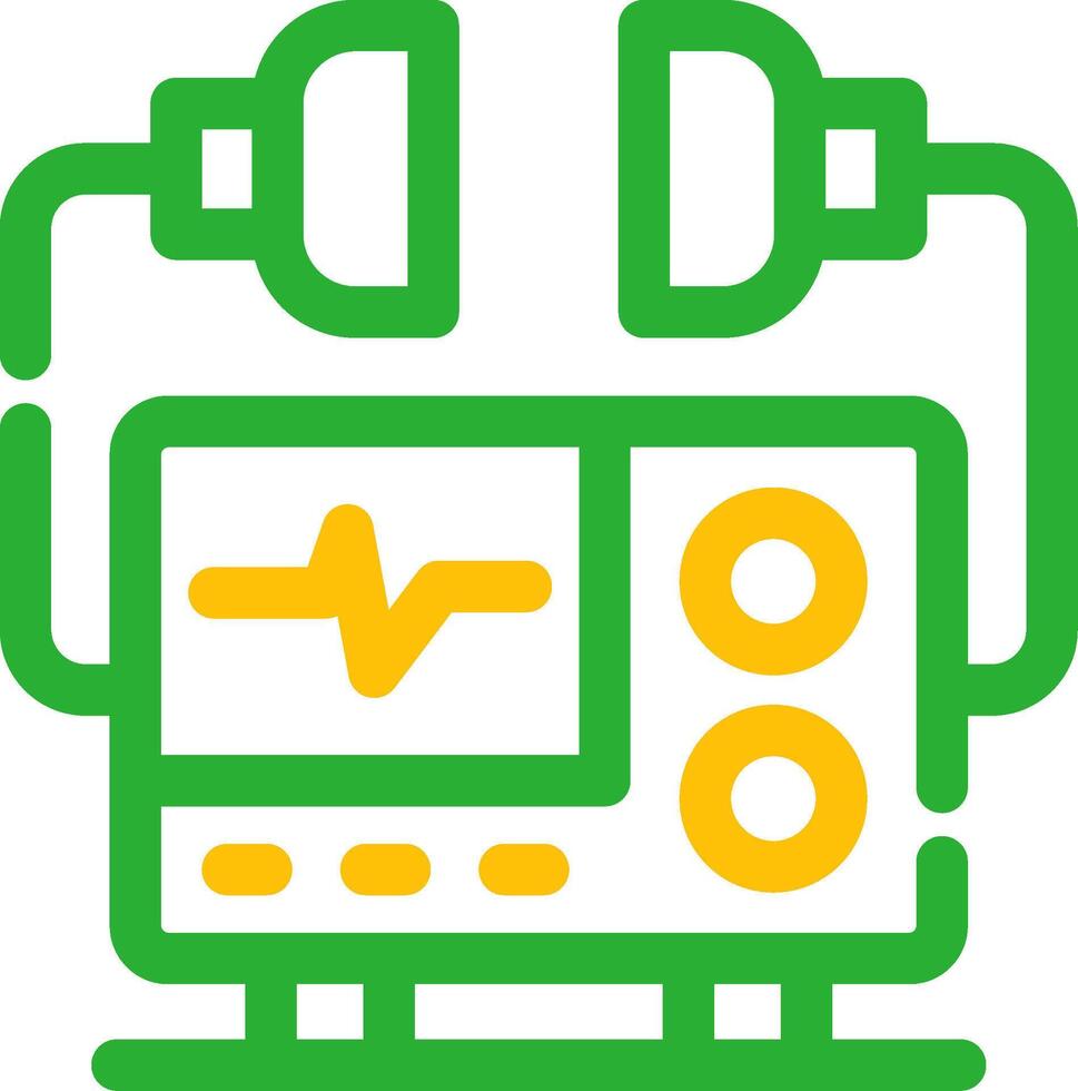 Defibrillator Creative Icon Design vector