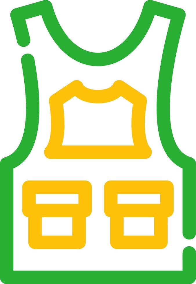 Bulletproof Vest Creative Icon Design vector