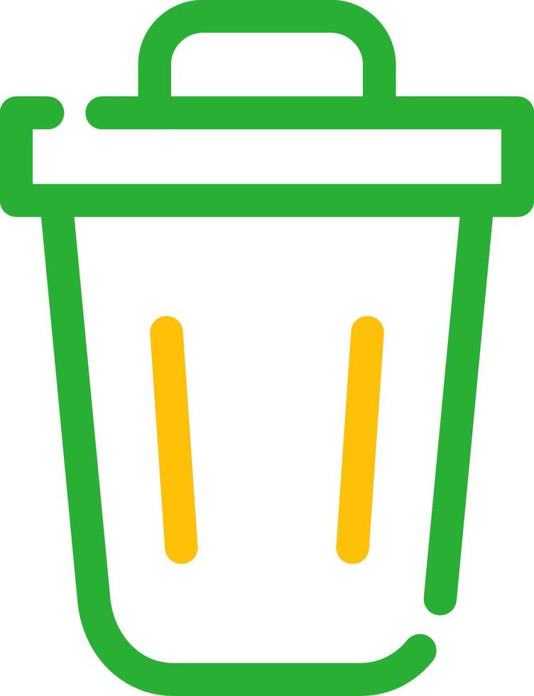 Trash Bin Creative Icon Design vector
